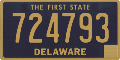 DE license plate 724793