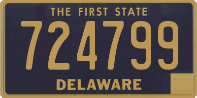 DE license plate 724799