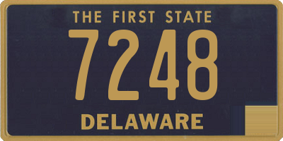 DE license plate 7248