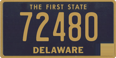 DE license plate 72480