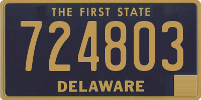 DE license plate 724803