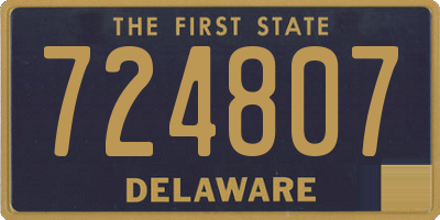 DE license plate 724807
