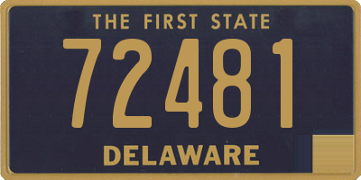 DE license plate 72481