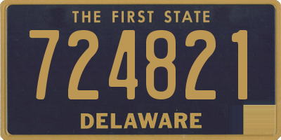 DE license plate 724821