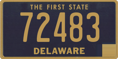 DE license plate 72483