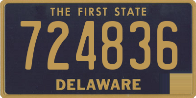 DE license plate 724836