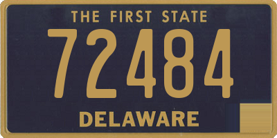 DE license plate 72484