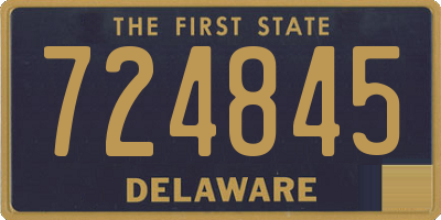 DE license plate 724845