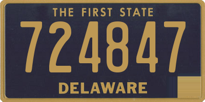 DE license plate 724847