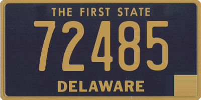 DE license plate 72485