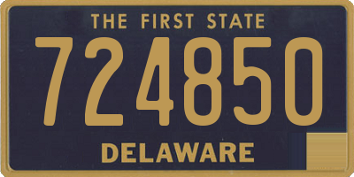 DE license plate 724850
