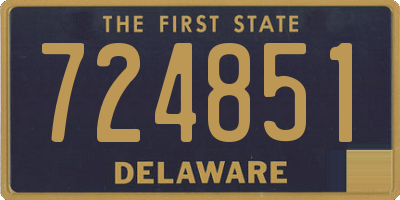 DE license plate 724851