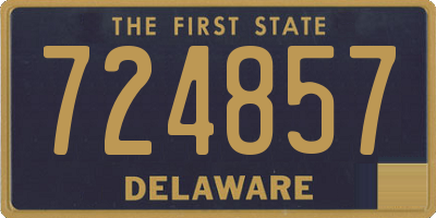 DE license plate 724857