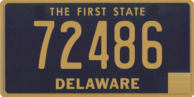 DE license plate 72486