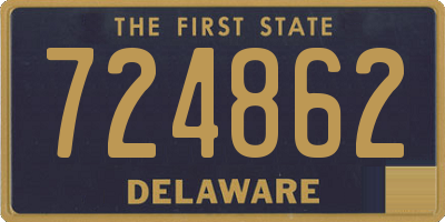 DE license plate 724862