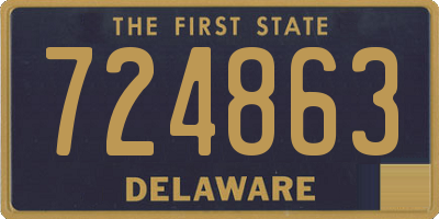 DE license plate 724863