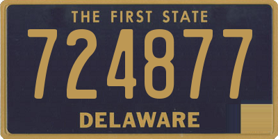 DE license plate 724877