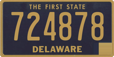 DE license plate 724878