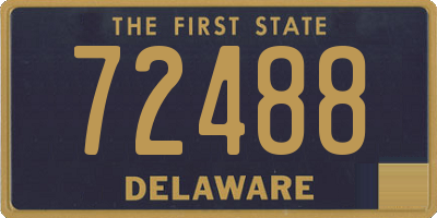 DE license plate 72488