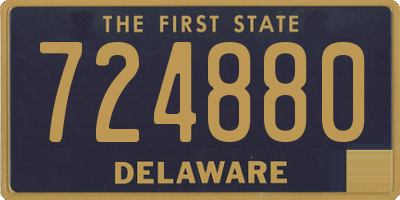 DE license plate 724880