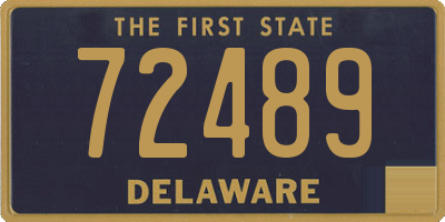 DE license plate 72489