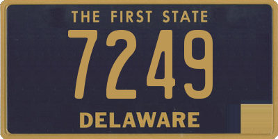 DE license plate 7249