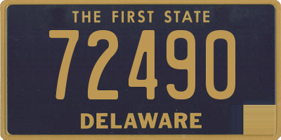 DE license plate 72490