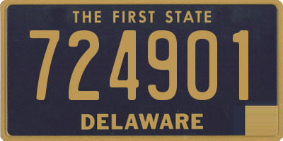 DE license plate 724901
