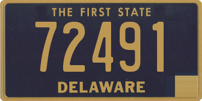 DE license plate 72491