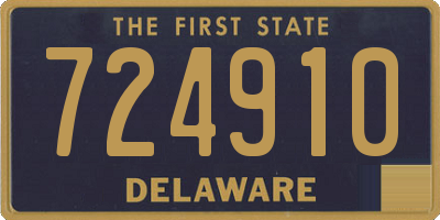 DE license plate 724910