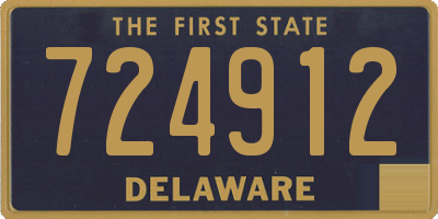 DE license plate 724912
