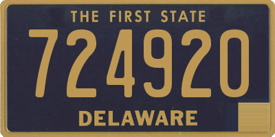 DE license plate 724920