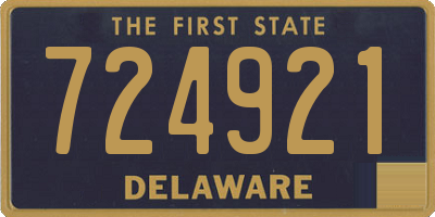 DE license plate 724921