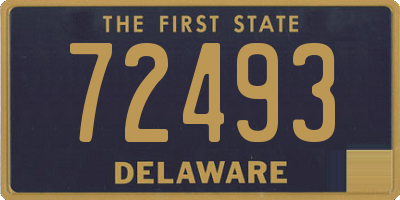 DE license plate 72493