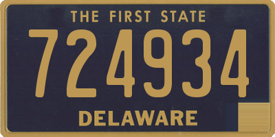 DE license plate 724934