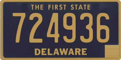 DE license plate 724936