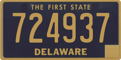 DE license plate 724937