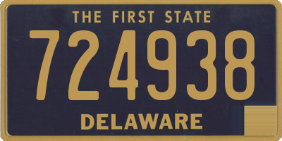 DE license plate 724938