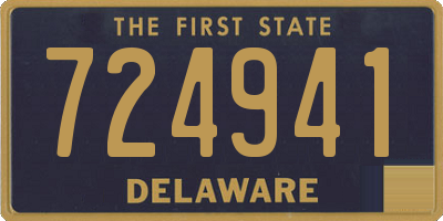 DE license plate 724941