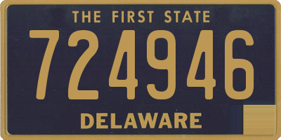 DE license plate 724946