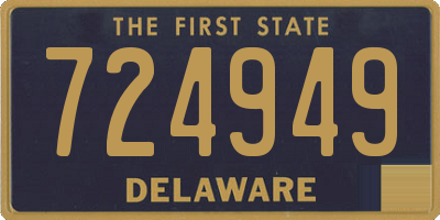 DE license plate 724949
