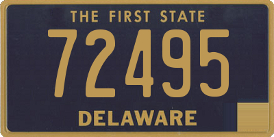 DE license plate 72495