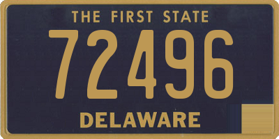 DE license plate 72496