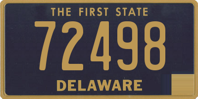 DE license plate 72498