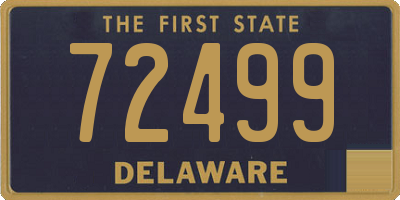DE license plate 72499