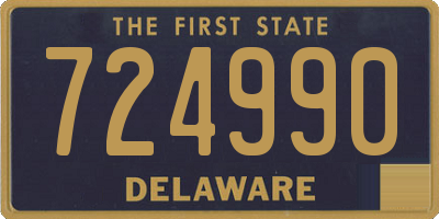 DE license plate 724990