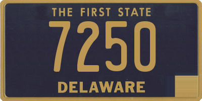 DE license plate 7250