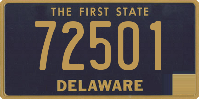 DE license plate 72501
