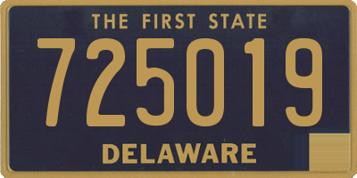 DE license plate 725019
