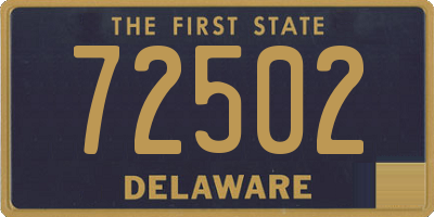 DE license plate 72502